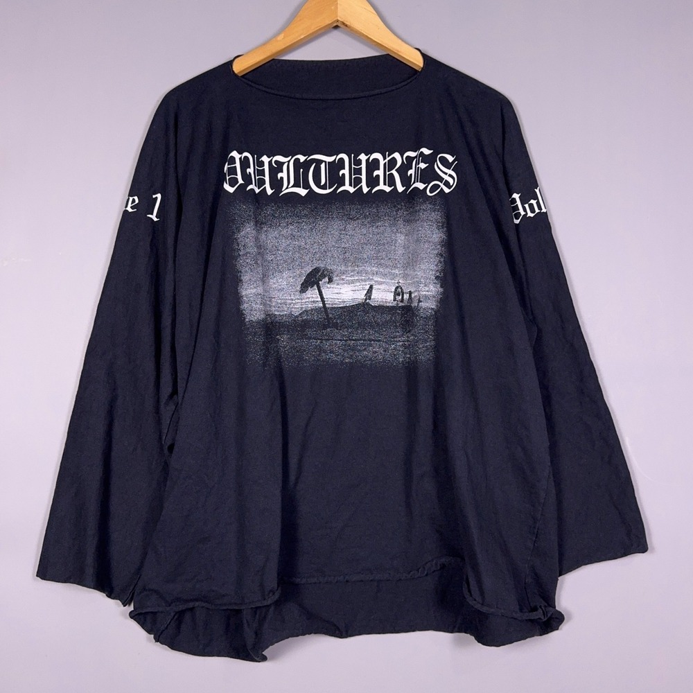 Yeezy Gosha Vultures Volume 1 Boxy Long Sleeve Shirt Mens 2 Black Kanye West